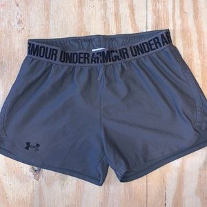 grey under armour shorts